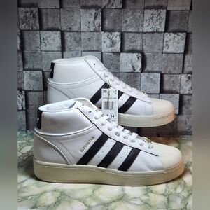 Adidas Superstar XLG Mid White Black Size 13